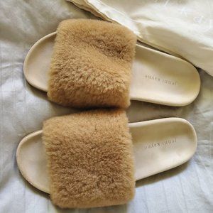 Jenni Kayne Shearling Slide Sandal, Size 40 , NWOT